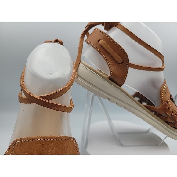 Sandals Women's Huarache Artesanías- Butterfly Embroidery Sandals Size 6 - NEW - Picture 7 of 16